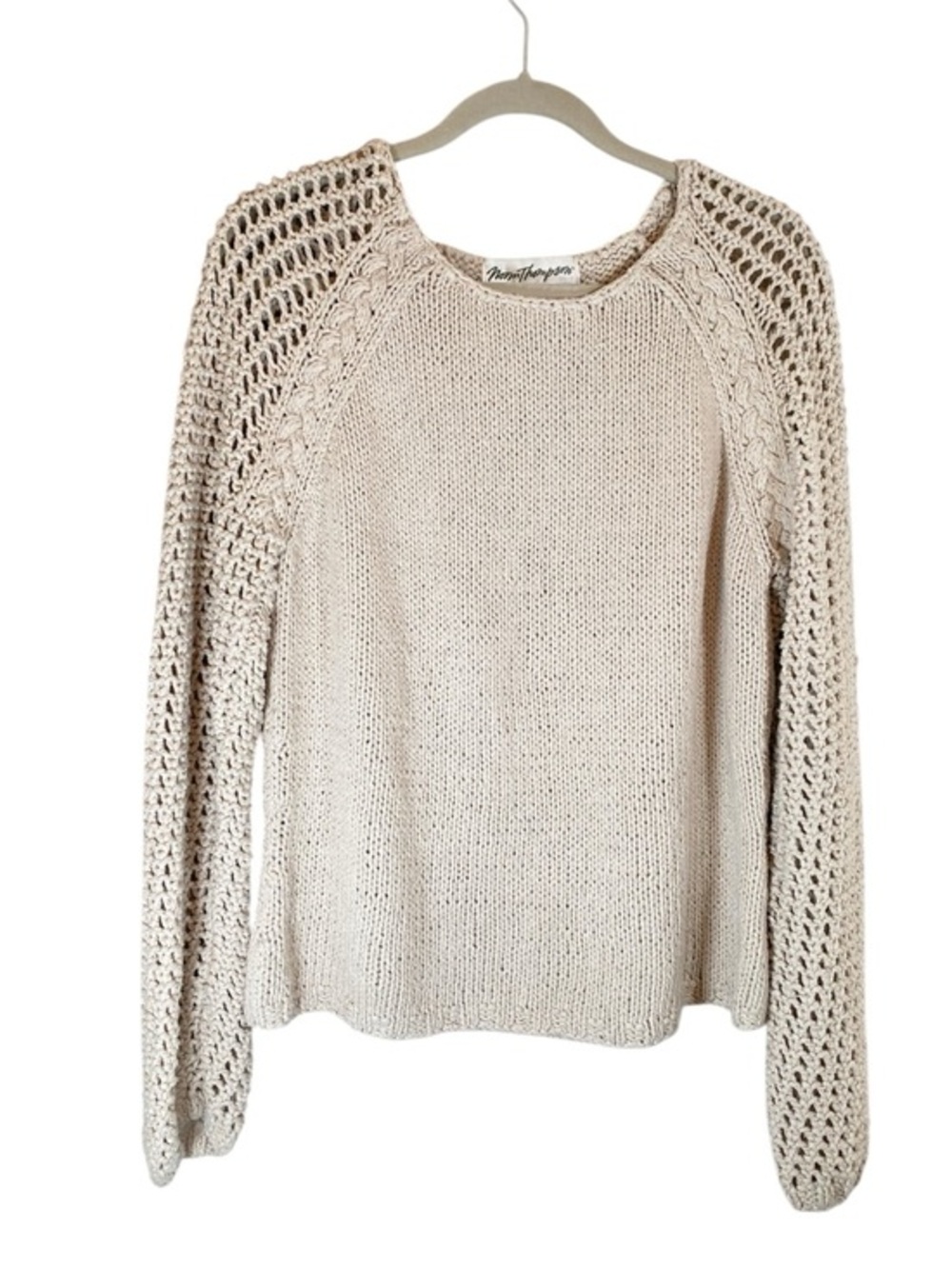 VINTAGE NORM THOMPSON Mixed Knit Silk Blend Pullover Sweater XL